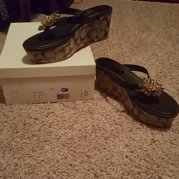 Coach Shoes - Coach sandals BRAND NEW never worn